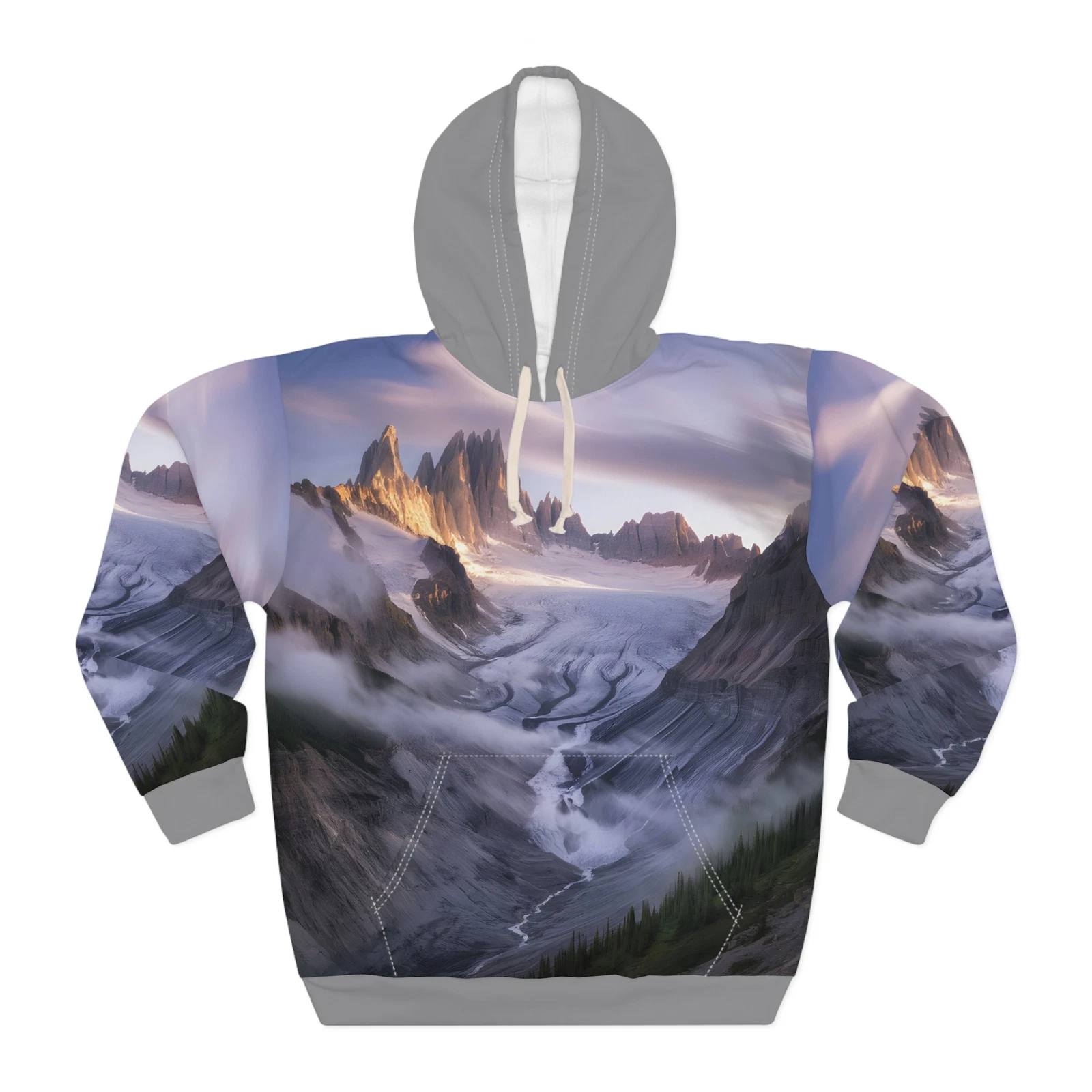 All Over Print Hoodie Glacial Divide Artwork Outdoor Travel Apparel
Opens in a new window or tab