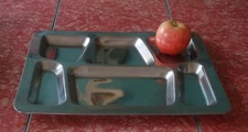 Trays Stainless Steel with 6 Divided Areas 15.5" x 11.5" Quantity 20