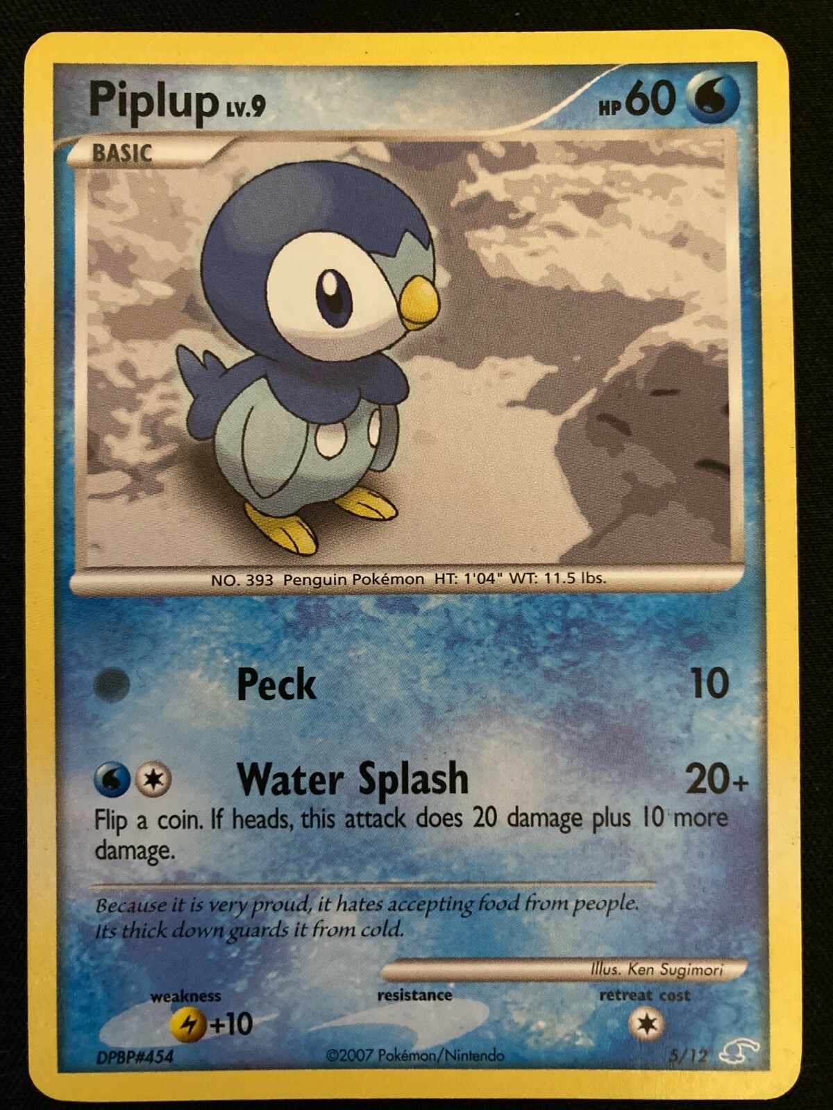 Piplup 5/12 Pokemon Card from Manaphy and Lucario Toolkit | eBay