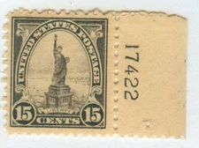 U.S. - 566 - Plate Number Single -  Almost Very Fine - Never Hinged