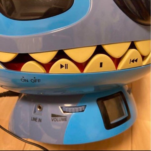 Disney Stitch CD Player Radio Boombox Working Condition Vintage Collectible used - Picture 5 of 7