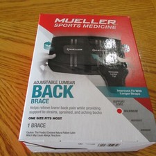 BRAND New MUELLER Sports Medicine Adjustable Lumbar BACK Brace Maximum Support