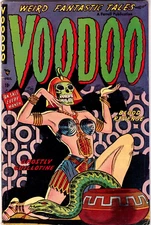 Voodoo #08 - Sharp Ajax/Farrell Golden Age Pre-Code Horror Comic 1953  VGF