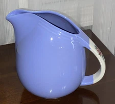 Vintage Hall Pottery Rose Parade Pitcher 6” 32 oz With Ice Lip # 1259