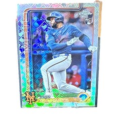 Topps Chrome Luis De Los Santos Rookie Card #74 New York Mets 2025 MLB