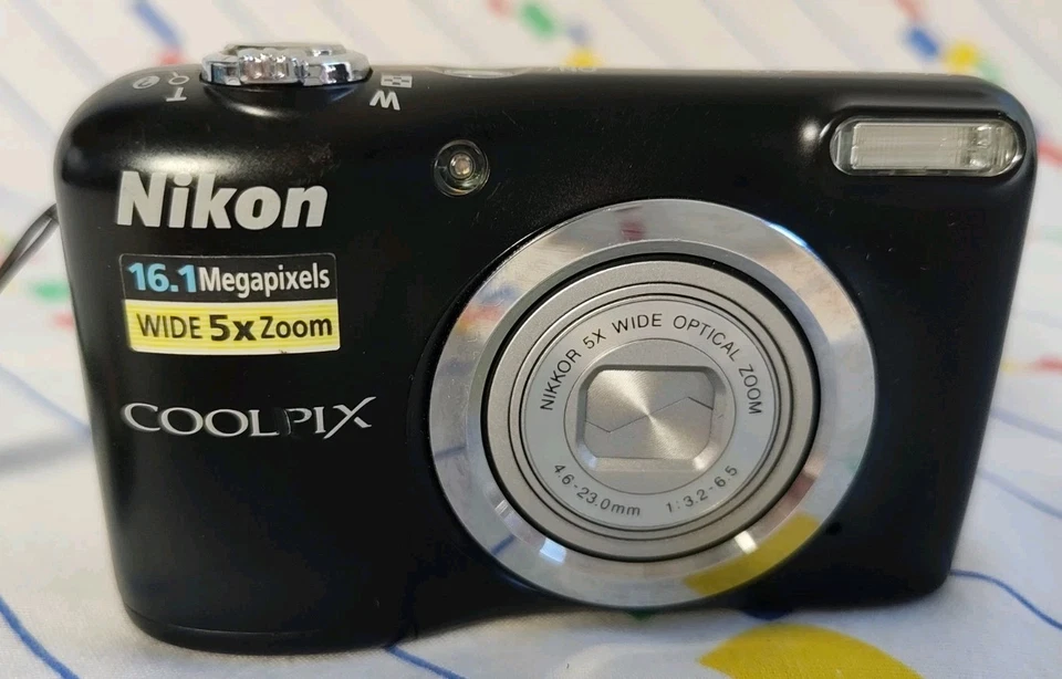 Nikon Coolpix A10 16.1MP Digital Camera Black Tested With 16GB SD Card - Image 2 of 4