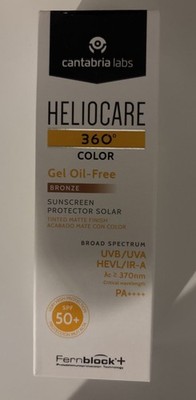 CANTABRIA LABS HELIOCARE 360° COLOR OIL-FREE GEL LSF50 50ML - BRONZE - NEU