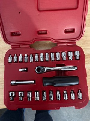 Sears Craftsman 27pc Max Axess Socket Wrench Set 32818 1/4  Drive