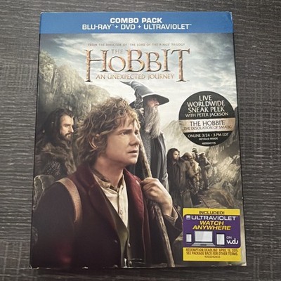 The Hobbit - An Unexpected Journey Combo Pack  Blu-Ray DVD 3 Disk