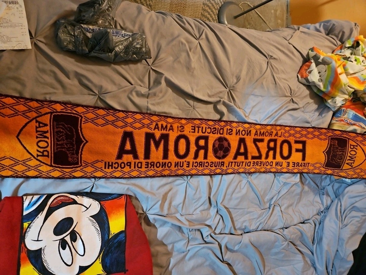 Vintage AC Roma Italy Football Soccer Scarf | eBay