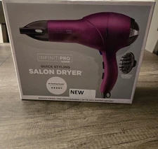 InfinitiPRO by Conair Quick Styling Salon Hair Dryer 3-Heat & 2-Speed Magenta