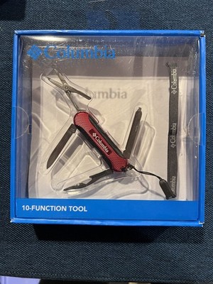 Columbia 10-Function Tool-  Knife, Scissors,  LED Light, etc. Brand New