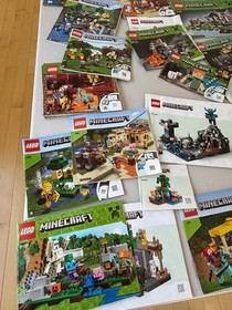 LEGO MINECRAFT INSTRUCTION BOOK MANUAL ONLY HUGE LOT 21127 21169 21134 21246 ETC