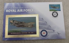 Grenada Spitfire Spitfire MK XIV 90th Anniversary Commemorative Stamp £1.50 RAF