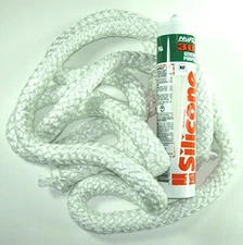 Central Boiler Outdoor Wood Door Seal Kit - 10' Braided Fiberglass Door Seal ...