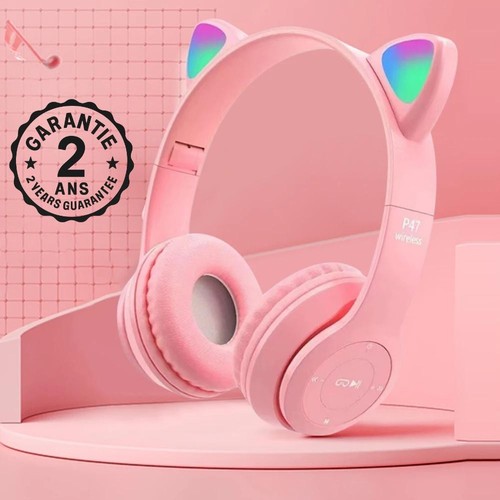 2 Paires D'Oreilles De Chat Autocollantes Pour Casque De Moto - Décorations Mignonnes En TPU/ABS (Lila Et Noir)