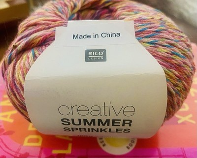 NEW DISCTD Creative Summer Sprinkles Yarn by Rico Design - LOT of 5  - 007 Candy