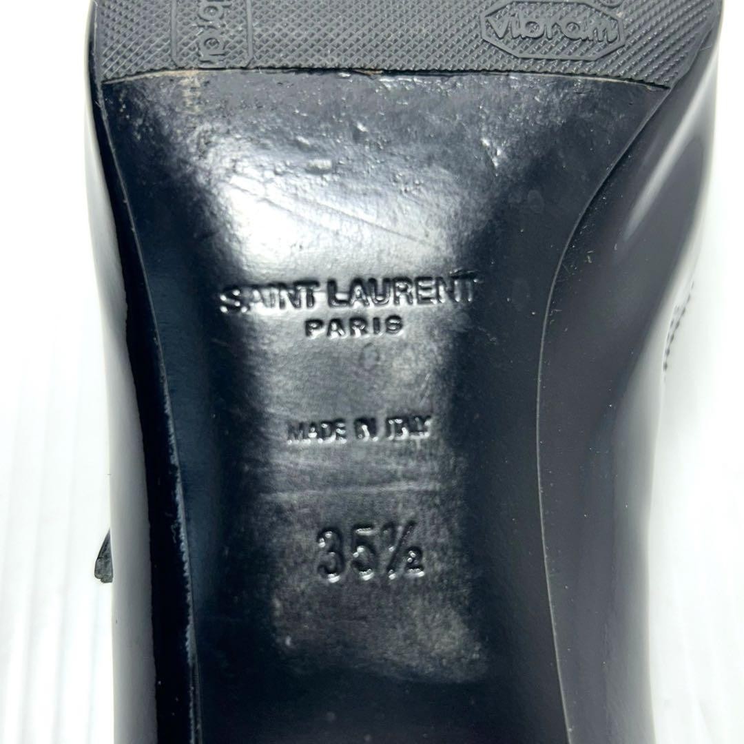 Saint Laurent Paris Shoes Pumps Heel EU 35.5 US 5.5 Black Authentic thumbnail 9