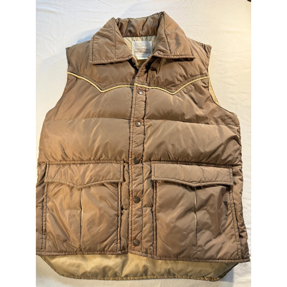 Down 1970s Vintage Vests for Men for sale | eBay