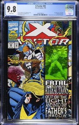 X-Factor #92 CGC 9.8 (1993)   1st Exodus Appearance   Hologram Cover Anniversary