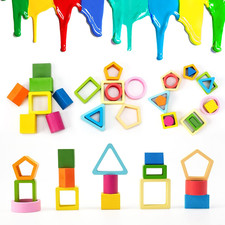 Montessori Toys for 1 2 3 Year Old Boys Girls-Wooden Sorting  Stacking Toys ...