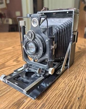 VOIGHTLANDER AVUS 9X12 VERTICAL FOLDING CAMERA W F6.3 VOIGTAR LENS IBSOR SHUTTER