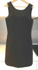COMPTOIR DES COTTONIERS little black dress with textured neckline detail Size 10