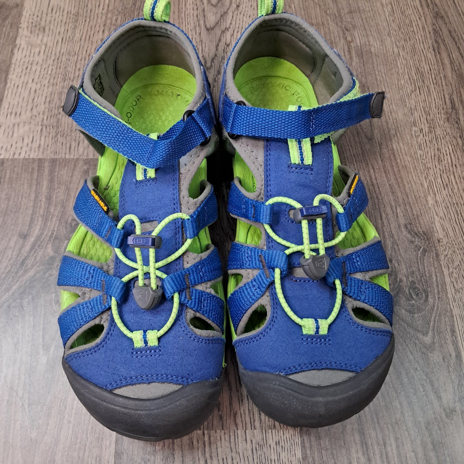 Scarpe sandali slip on KEEN Seacamp II Cnx Youth taglia 6 1014479 blu verde