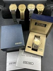 Seiko & Citizen Lot Of 5 Mens Vintage Quartz Wrist Watches, Analog + More