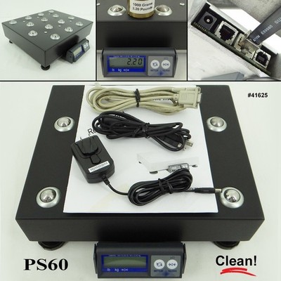Mettler PS60 USB Roller Ball Top 150lb Max Shipping Scale, FedEx, UPS, DHL, USPS