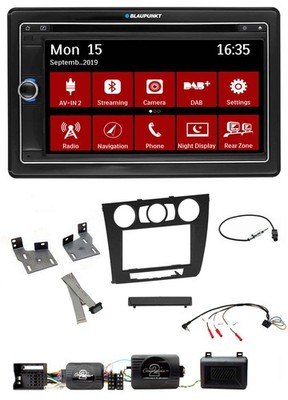 Blaupunkt Bluetooth DAB 2DIN USB DVD Lenkrad Autoradio für BMW 1er PDC man. Klim