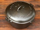 Griswold Cast Iron #10 Fully Marked Tite Top Dutch Oven