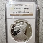 2007-W PF70 Ultra Cameo American Silver Eagle 1 oz .999 Silver NGC 3686001-040