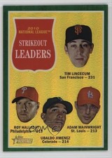 2011 Topps Heritage Chrome Green Refractor Adam Wainwright Tim Lincecum HOF 05k6