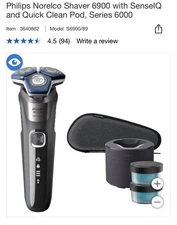 Philips Norelco Shaver 6900 - Wet/dry Rechargeable Shaver - Pop-up Trimmer - NEW
