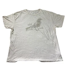 Billy Reid Old Crow Medicine Show Shirt Mens XL White Band Tee Wagon Wheel