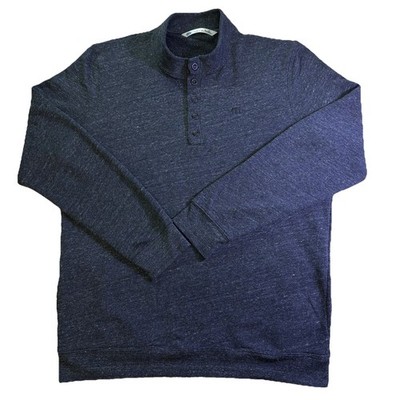 Travis Mathew Men's 1/4 Button Henley Sweater Pullover Side Pockets Size 2XL