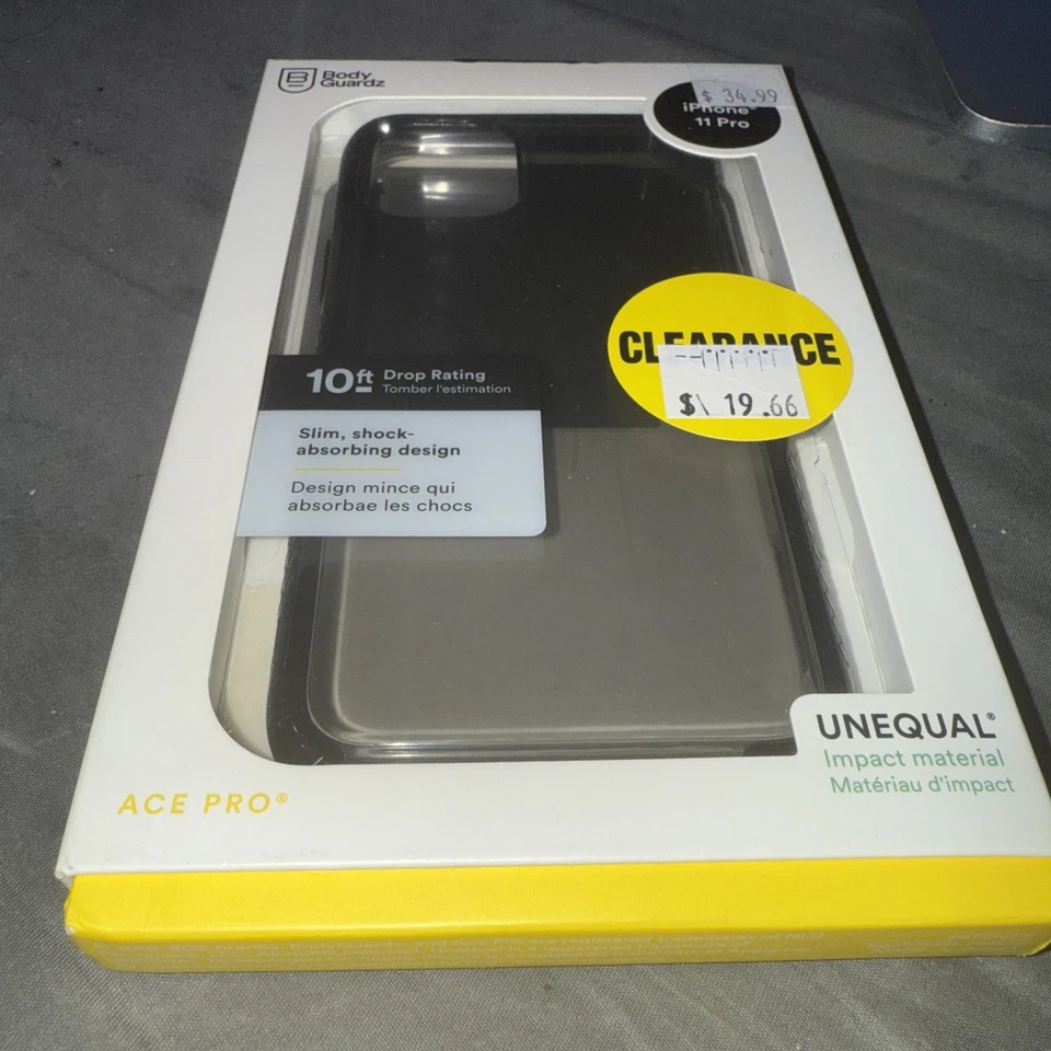 Funda BodyGuardz Ace Pro para Apple iPhone 11 Pro Max Humo/Gris/Negro NUEVA Foto 2 de 2