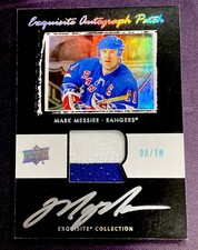 2024-25 UD The Cup Exquisite MARK MESSIER AUTO PATCH #d 08/10 SP RANGERS