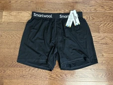 SMARTWOOL Merino Wool 150 Boxer Shorts Black Men's - Size M
