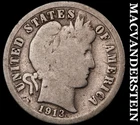 1913 Silver Barber Dime - Scarce  Better Date  No Reserve  #i1338
