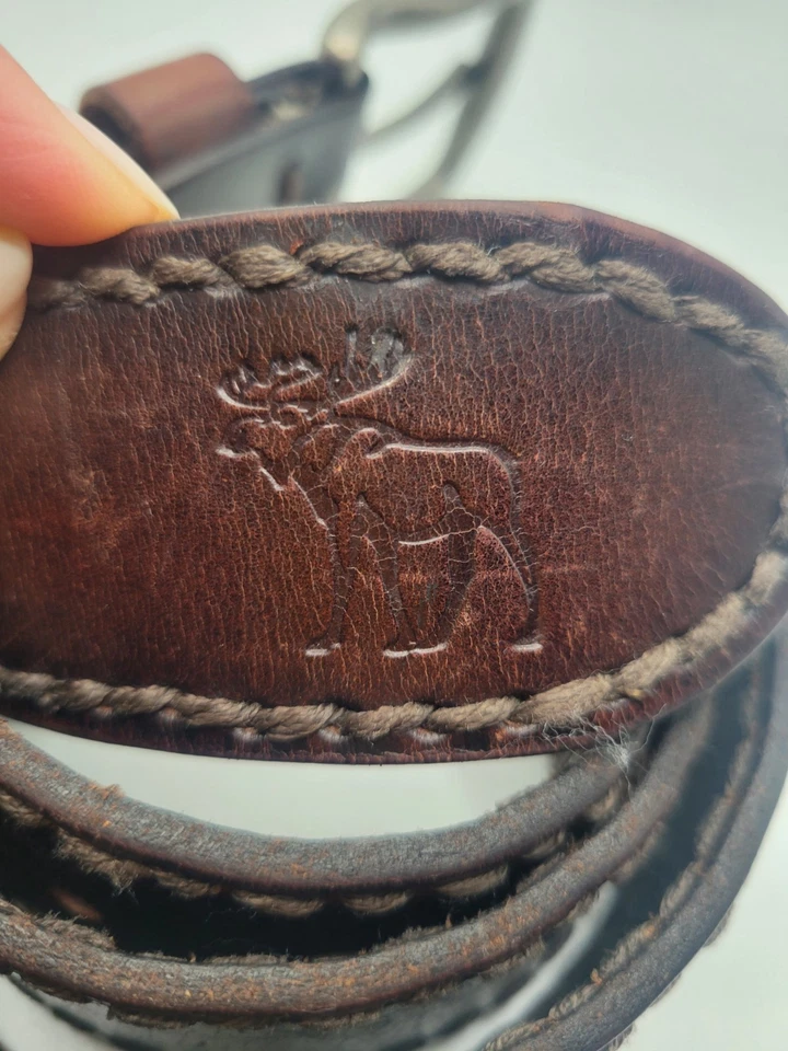 Vintage Abercrombie and Fitch Leather Belt Size 30 - Image 2 of 4
