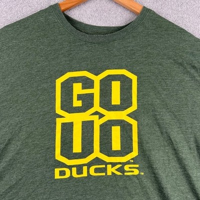Nike T-Shirt Mens XXL Green Go UO Ducks Oregon NCAA Short Sleeve Heathered Tee