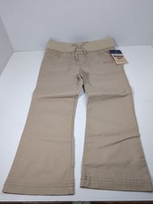 OshKosh Bgosh Pants Girls 3t Tan Adjustable Waist Khakis Straight Leg M40