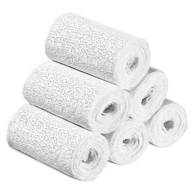 6 Pack Plaster Cloth Rolls Gauze Bandage for Crafts and Casts 3''x106''