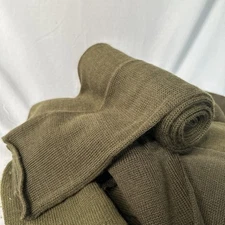 Vintage USGI Military Wool Tube Scarf  OG-208 1st Class - 9" X 54" - 1940-1990's