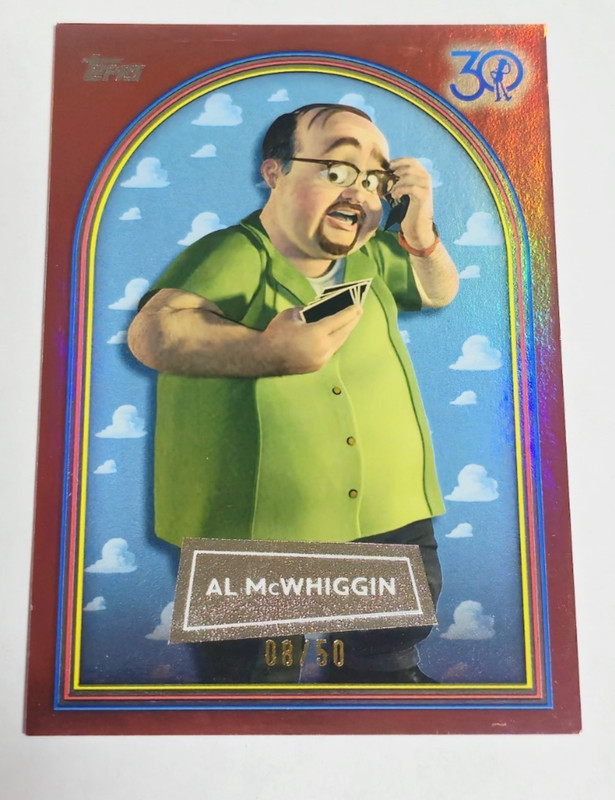 2025 Topps Toy Story 30th Anniversary Al McWhiggin Rose Gold #8/50