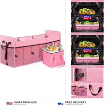Car Trunk Organizer with Individual Cooler Bag - 3 Compartments Trunk Organiz...