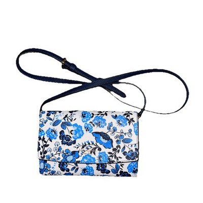 Kate Spade Perry Vase Floral Saffiano Leather Crossbody Bag with Gold Logo NWT
