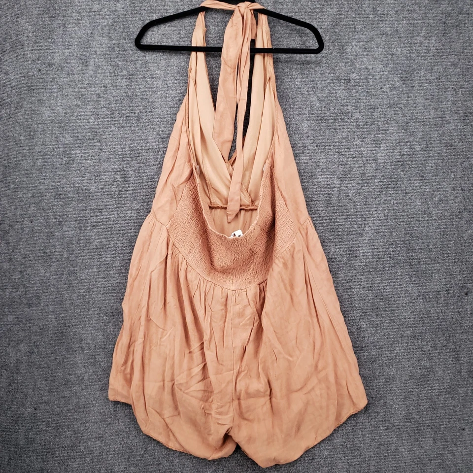 NUEVO Mameluco American Eagle Mujer 2XL XXL Marrón Halter Mono Calado Sin Mangas Foto 2 de 4